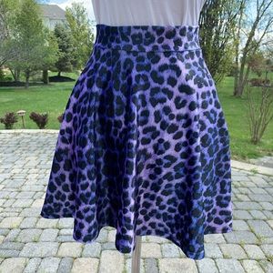 BlackMilk Claws Out Purple Velvet Pocket Skirt (S)